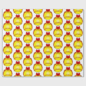 Papier Cadeau Softball avec boîte de Noël (Plat)