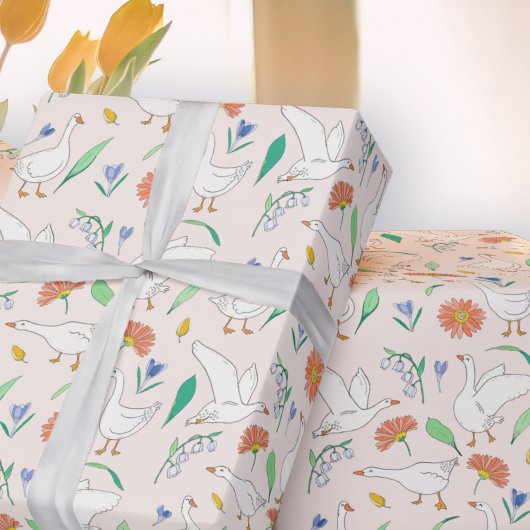 Papier Cadeau Soigné Goose Party