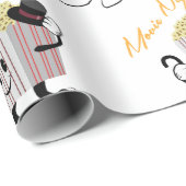 Papier Cadeau Soirée cinéma (Coin rond)