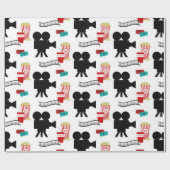 Papier Cadeau Soirée cinéma (Plat)