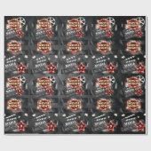 Papier Cadeau Soirée cinéma Anniversaire Élégant (Plat)