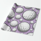 Papier Cadeau Soirée de Golf Violette (Déroulé)