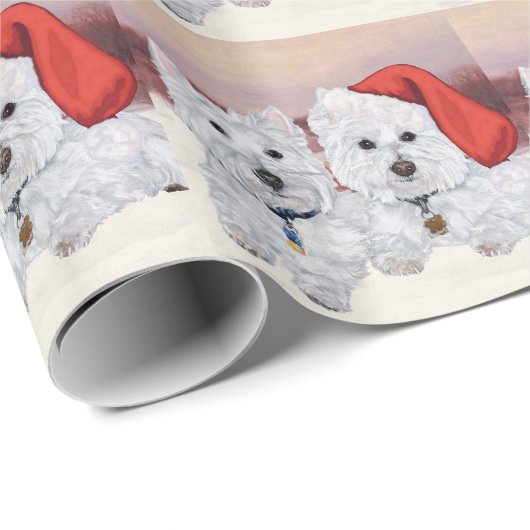 Papier Cadeau Soirée de Noël (Coin rond)