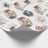 Papier Cadeau Soirée de Noël Cosy Petits à la maison Cadeau (Coin)