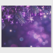 Papier Cadeau Soirée de Noël moderne (Plat)