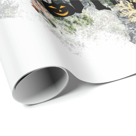 Papier Cadeau Soirée de Witch (Coin rond)