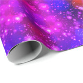 Papier Cadeau Soirée d'hiver Motif moderne et élégante (Coin rond)