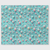 Papier Cadeau Soirée en bleu (Plat)