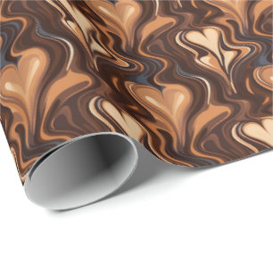 Papier Cadeau Soirée motif pour les amateurs de café carrelé