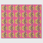 Papier Cadeau Soirée pour filles (Plat)