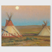 Papier Cadeau Soirée sur la réserve Blackfoot de Dixon (Plat)