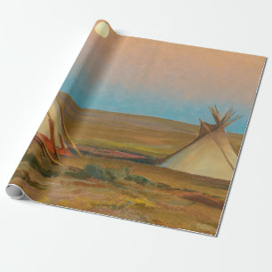 Papier Cadeau Soirée sur la réserve Blackfoot de Dixon
