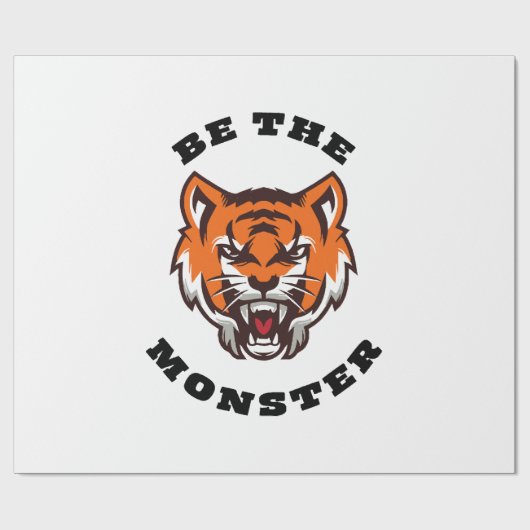 PAPIER CADEAU SOIS LE MONSTRE (Plat)