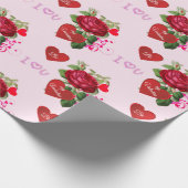 Papier Cadeau Sois ma Saint Valentin Red Roses vacances (Coin)