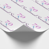 Papier Cadeau Soixante-dix et sensationnelle 70e anniversaire vi (Coin)