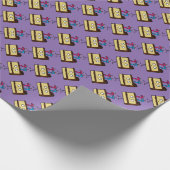 Papier Cadeau soixante-dix-septième Gâteau d'anniversaire avec (Coin)