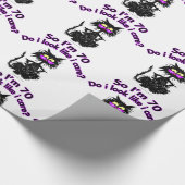 Papier Cadeau soixante-dixième Cadeaux de chat d'anniversaire (Coin)