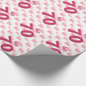 Papier Cadeau soixante-dixième Nom fait sur commande V30 de (Coin)