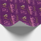 Papier Cadeau Soixantième anniversaire fabuleux (Coin)