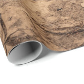 Papier Cadeau sol Brown (Coin rond)