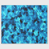Papier Cadeau Sol en bleu... (Plat)