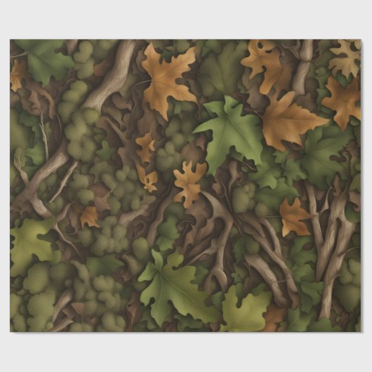 Papier Cadeau Sol forestier (Plat)