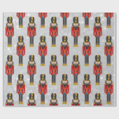 Papier Cadeau Soldat Noël Noisette Xmas (Plat)