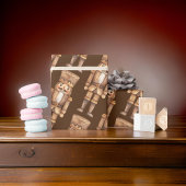 Papier Cadeau Soldat Tan Nutcracker Brown