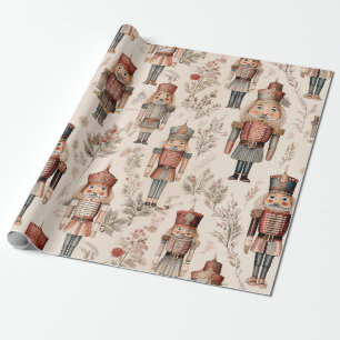 Papier Cadeau Soldats Casse-Noisette Vintage - Noël Classique 1