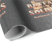 Papier Cadeau Soldats de Buffalo d'ABH (Coin rond)