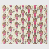 Papier Cadeau Soldats de la Nutcracker artistique et royale (Plat)
