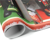 Papier Cadeau Soldats de Noël des Noisettes (Coin rond)