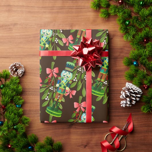 Papier Cadeau Soldats des craquelins et Mistletoe (Cadeau de vacances)