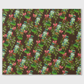 Papier Cadeau Soldats des craquelins et Mistletoe (Plat)