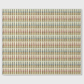 Papier Cadeau Soldats Du Jouet Sur La Parade (Plat)