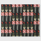 Papier Cadeau Soldats Noirs et Noirs de Casse-Noirs en uniforme (Plat)