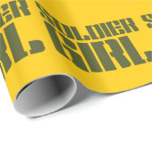 PAPIER CADEAU SOLDIER GIRL (Coin rond)