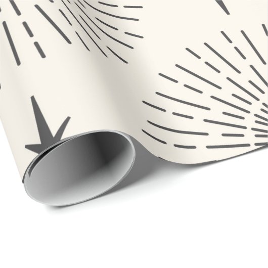 Papier Cadeau Soleil avec Motif céleste sans joint (Coin rond)