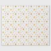 Papier Cadeau Soleil bohème et arcs-en-ciel en jaune (Plat)