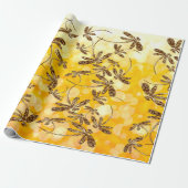 Papier Cadeau Soleil de libellule (Déroulé)