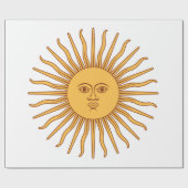 Papier Cadeau Soleil de mai (Plat)