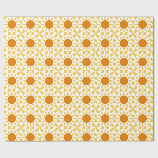 Papier Cadeau Soleil d'été (Plat)