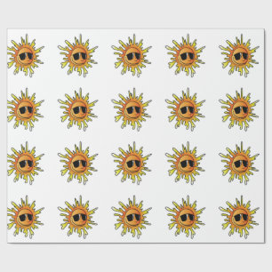 PAPIER CADEAU SOLEIL D'ÉTÉ FRAIS