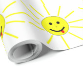 PAPIER CADEAU SOLEIL DU VISAGE (Coin rond)