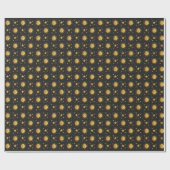 Papier Cadeau Soleil et étoiles (Plat)