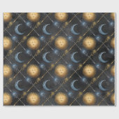 Papier Cadeau Soleil et Lune de Sorcier (Plat)