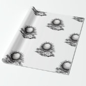Papier Cadeau Soleil nuageux (Déroulé)
