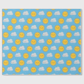 Papier Cadeau Soleil & Pluie Mignons (Plat)