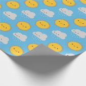 Papier Cadeau Soleil & Pluie Mignons (Coin)
