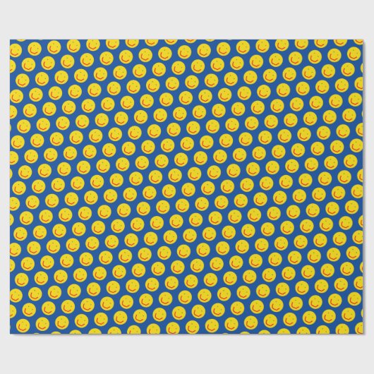 Papier Cadeau Soleil souriant, visage joyeux (Plat)